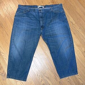 -Levi's 550 Y2K Big and Tall Relaxed Fit Denim Blue Jeans Men’s Size 50/25
